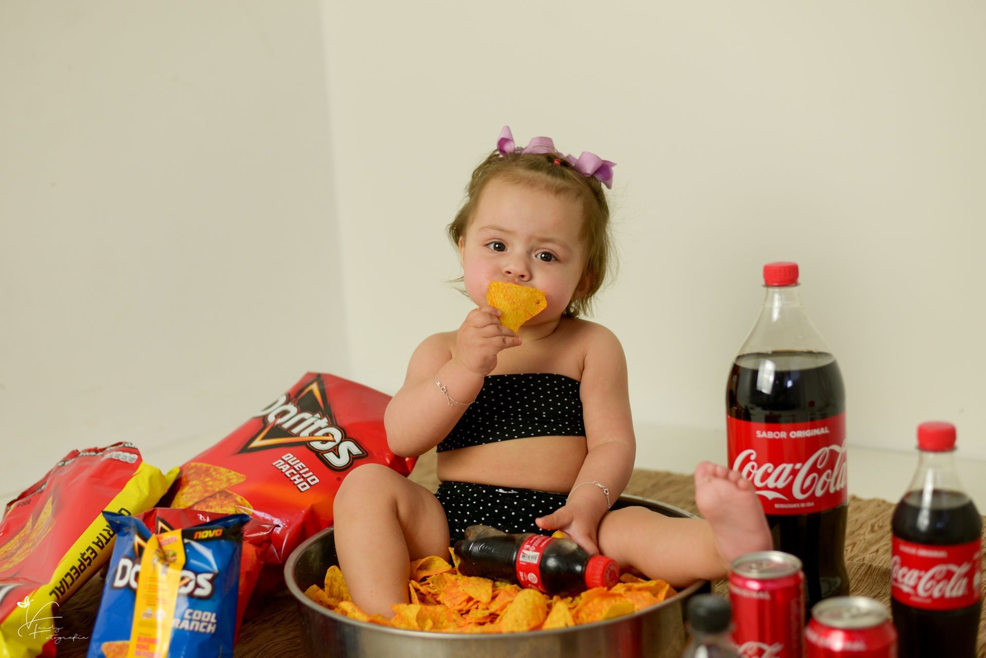 Foto Sessão Doritos: Gabriela 11 meses - Imagem 1